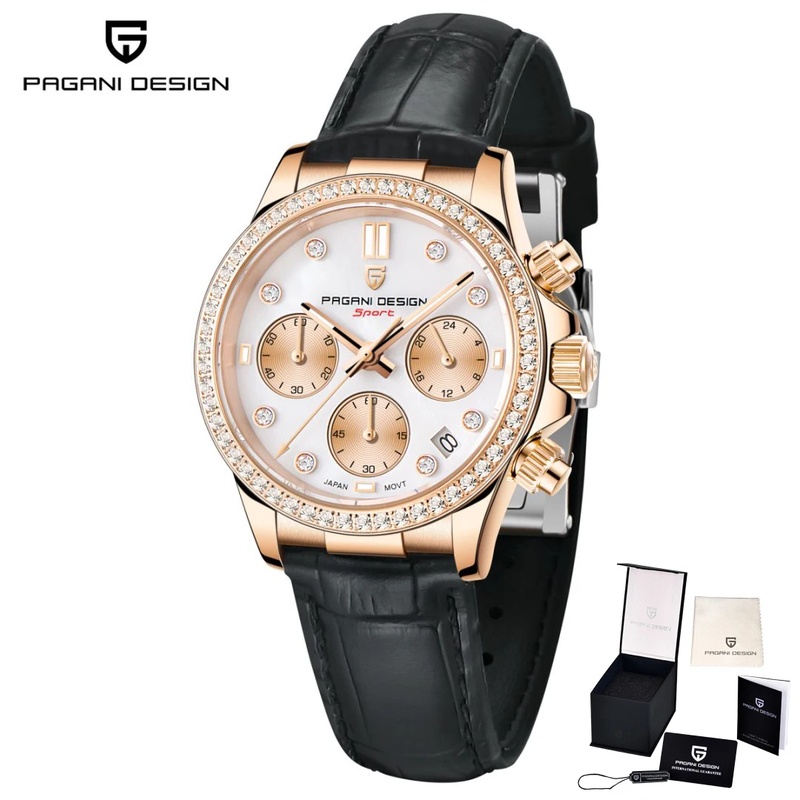 Luxury Watch Leather - PAGANI DESIGN Роскошные женские часы с