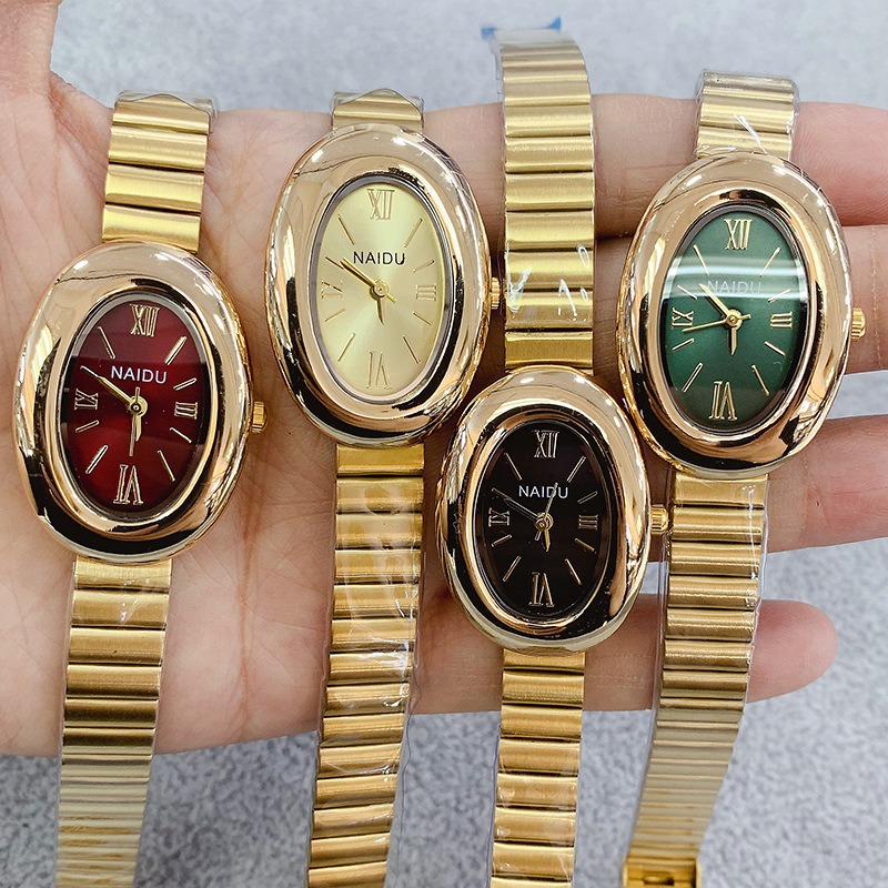 Luxury Watch For Sale - Роскошные брендовые золотые овальные женские кварцевые
