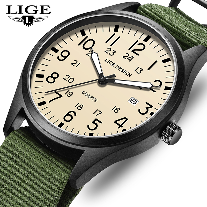 Luxury Watch Leather - LIGE 2025 НОВИНКА: Кварцевые наручные часы