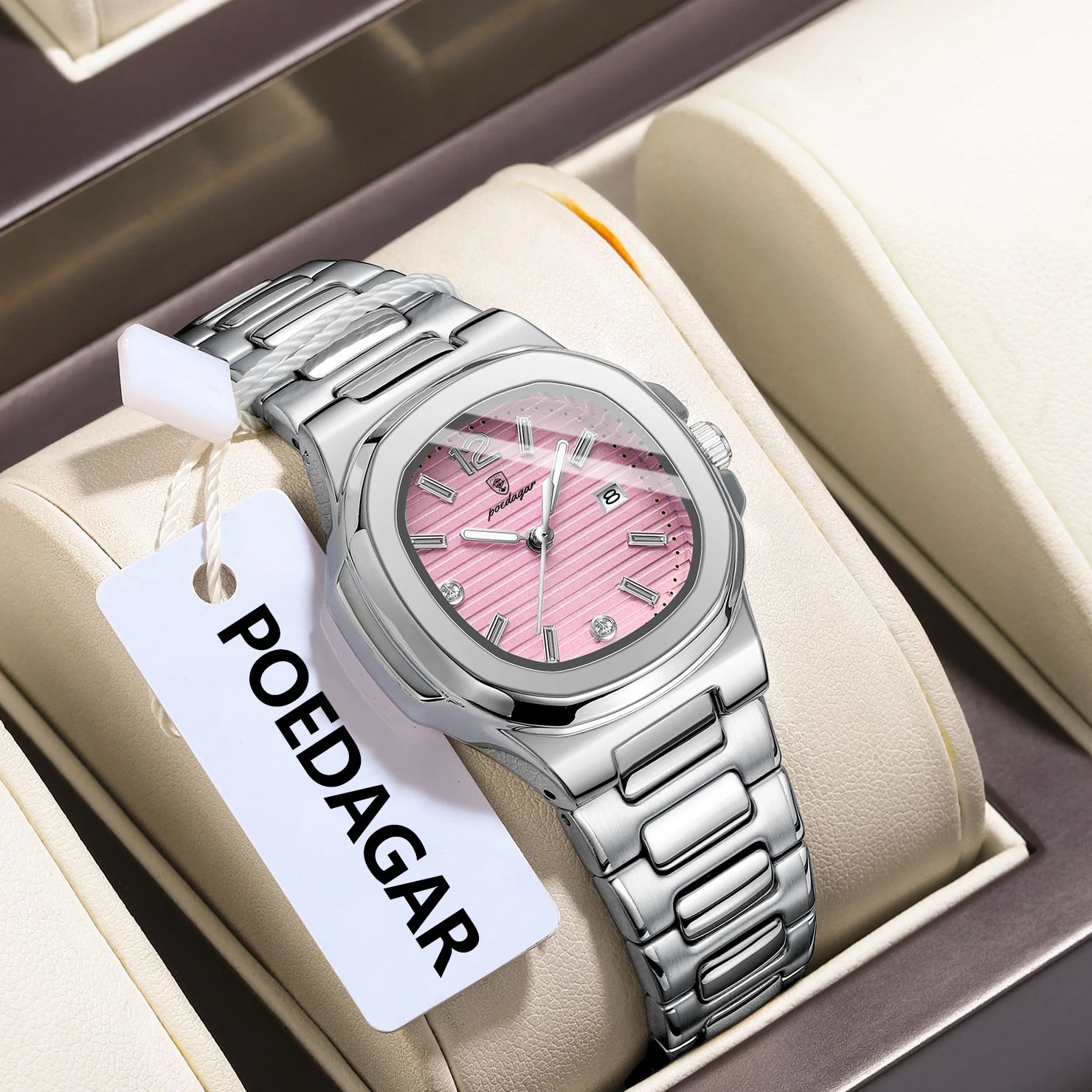 POEDAGAR квадратные модные жен – обзор и цена Luxury Watch For Sale