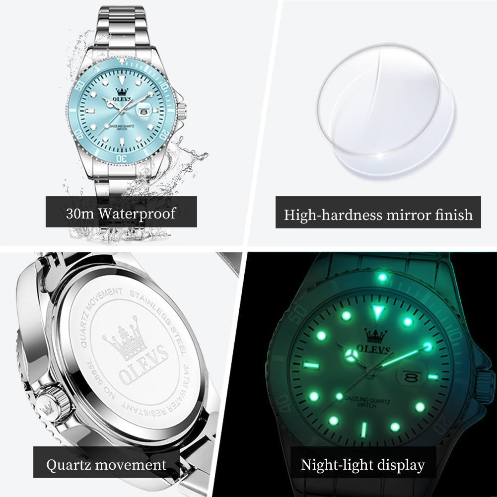 OLEVS Роскошные водонепроницае – обзор и цена Luxury Watch For Sale