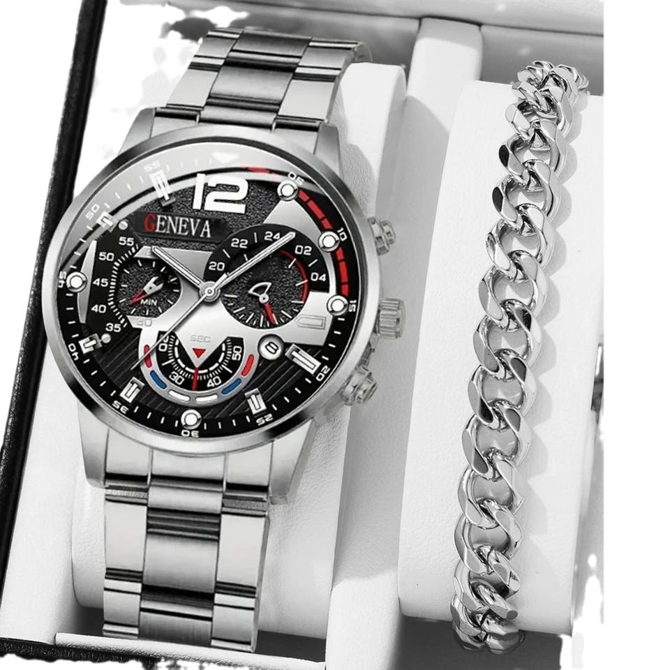 2 шт., роскошные черные кварце – обзор и цена Luxury Watch Organizer For Men