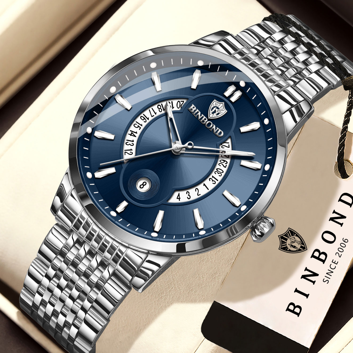 BINBOND Оригинальные светящиес – обзор и цена Luxury Watch Organizer For Men